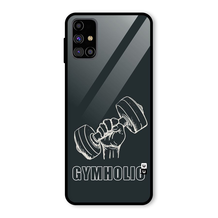 Gymholic Design Glass Back Case for Galaxy M31s
