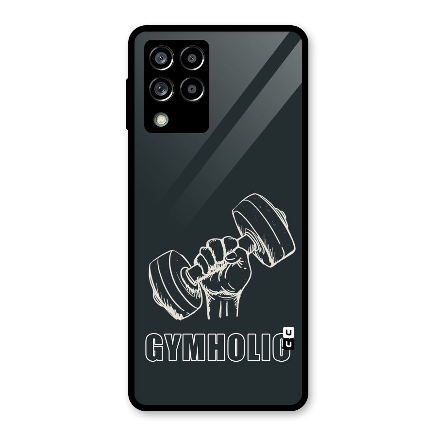 Gymholic Design Glass Back Case for Galaxy M53 5G