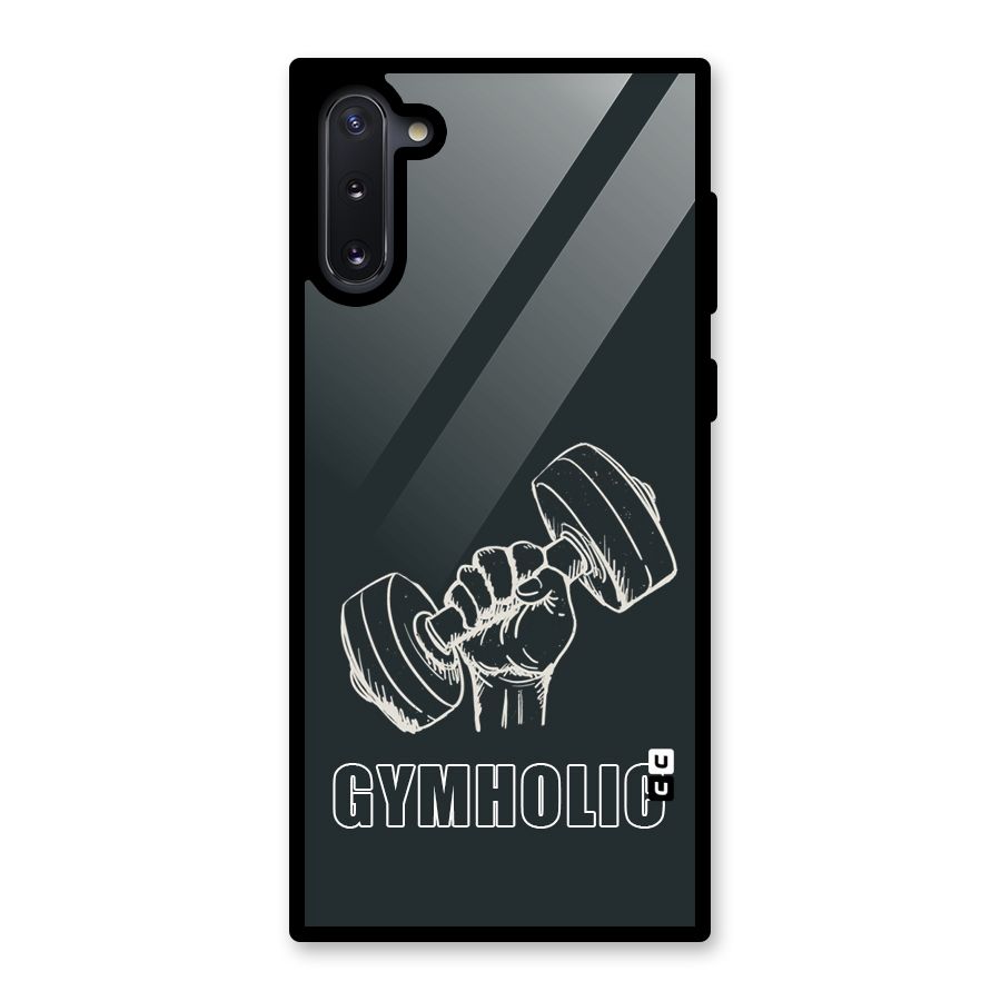 Gymholic Design Glass Back Case for Galaxy Note 10