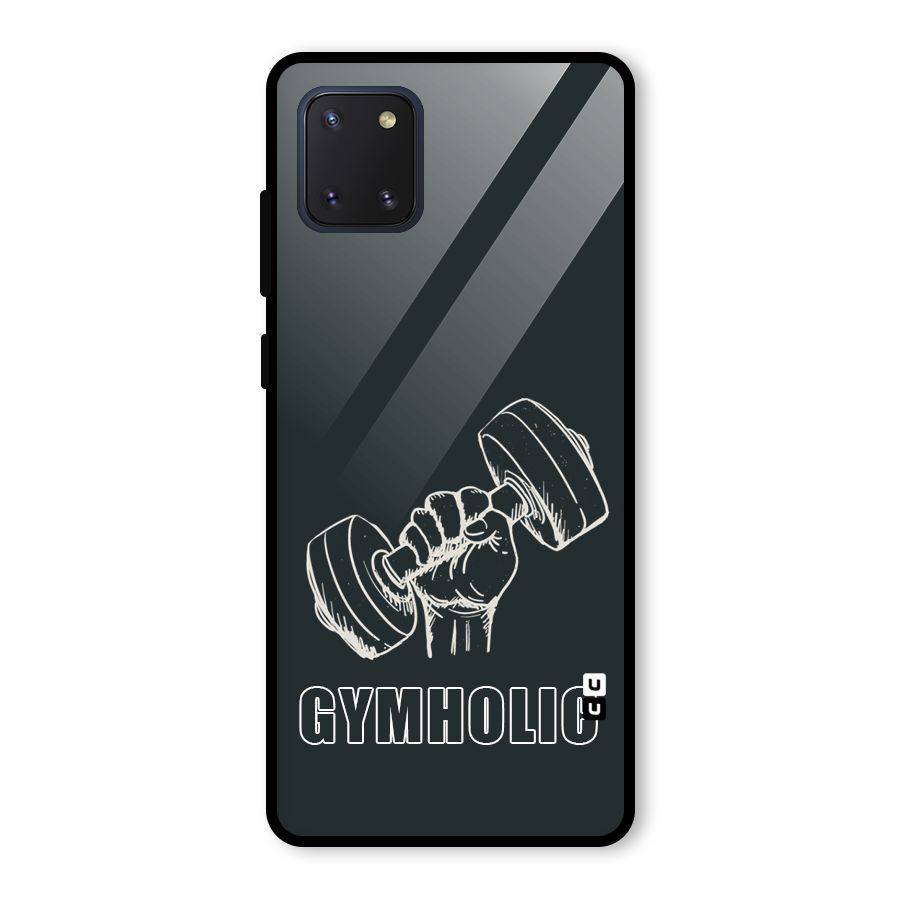 Gymholic Design Glass Back Case for Galaxy Note 10 Lite