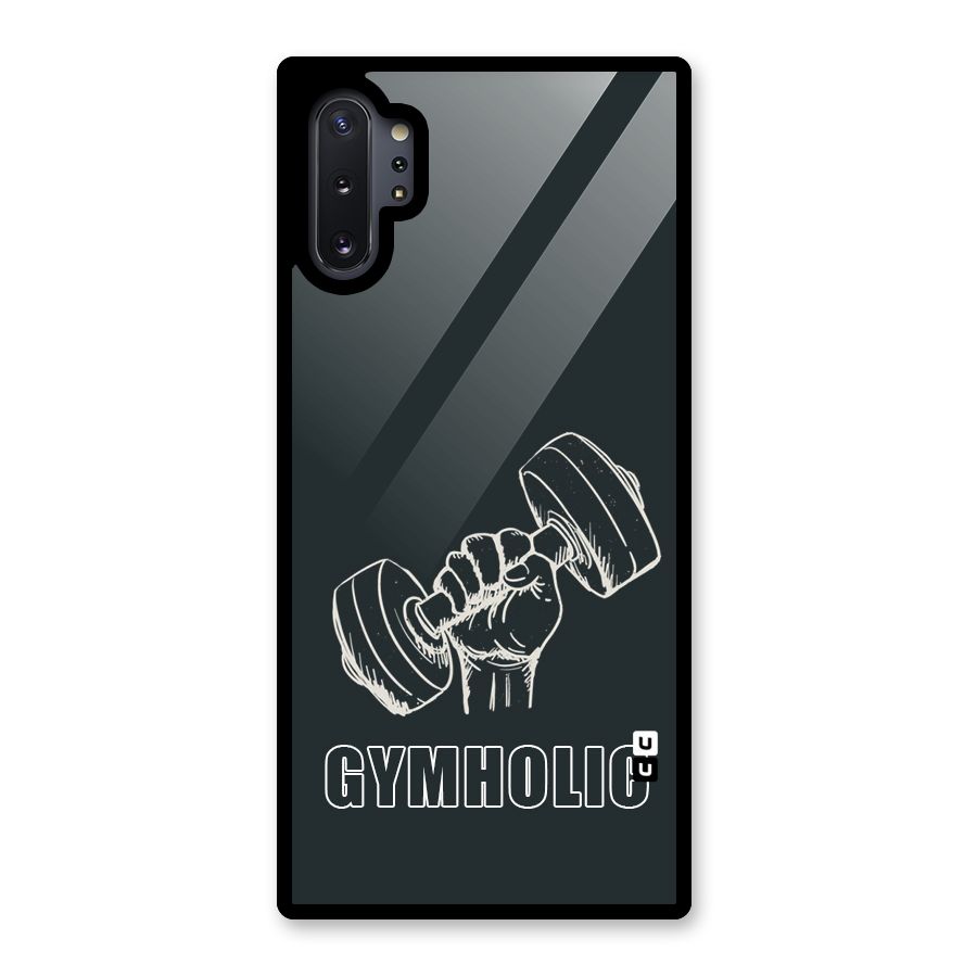 Gymholic Design Glass Back Case for Galaxy Note 10 Plus