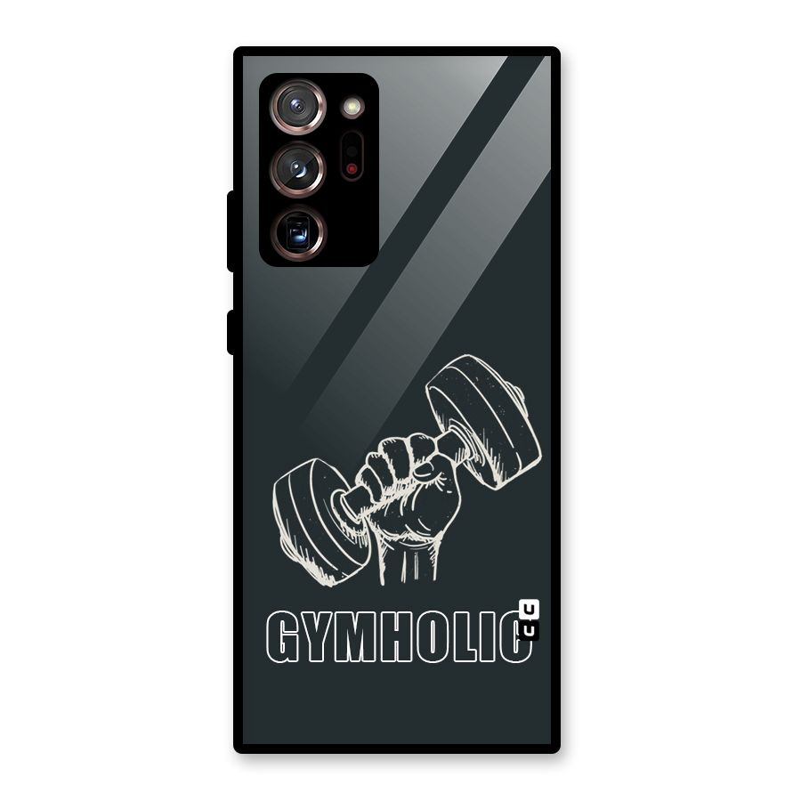 Gymholic Design Glass Back Case for Galaxy Note 20 Ultra