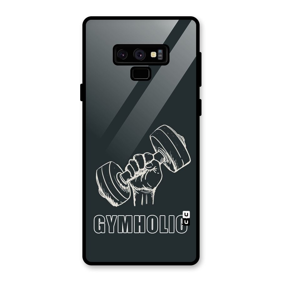 Gymholic Design Glass Back Case for Galaxy Note 9