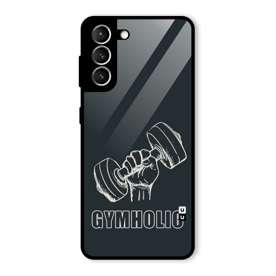 Gymholic Design Glass Back Case for Galaxy S21 5G