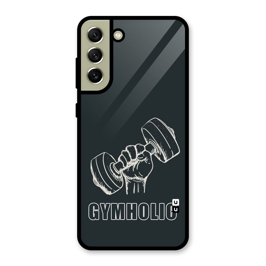 Gymholic Design Glass Back Case for Galaxy S21 FE 5G