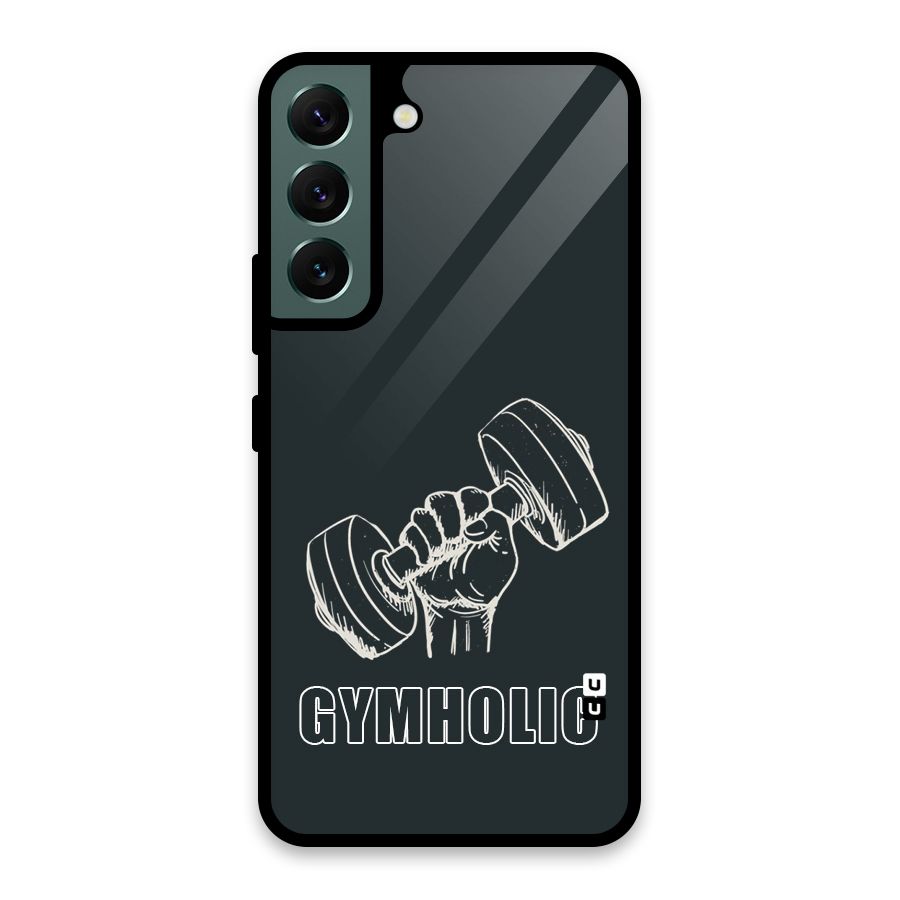 Gymholic Design Glass Back Case for Galaxy S22 5G