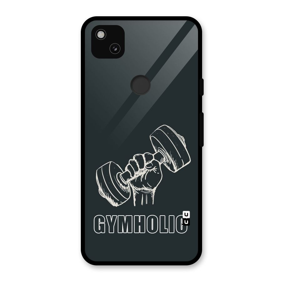 Gymholic Design Glass Back Case for Google Pixel 4a