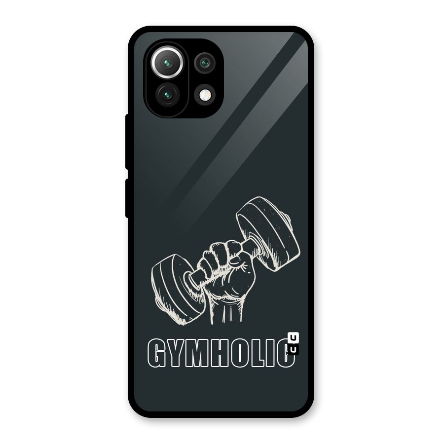 Gymholic Design Glass Back Case for Mi 11 Lite NE 5G
