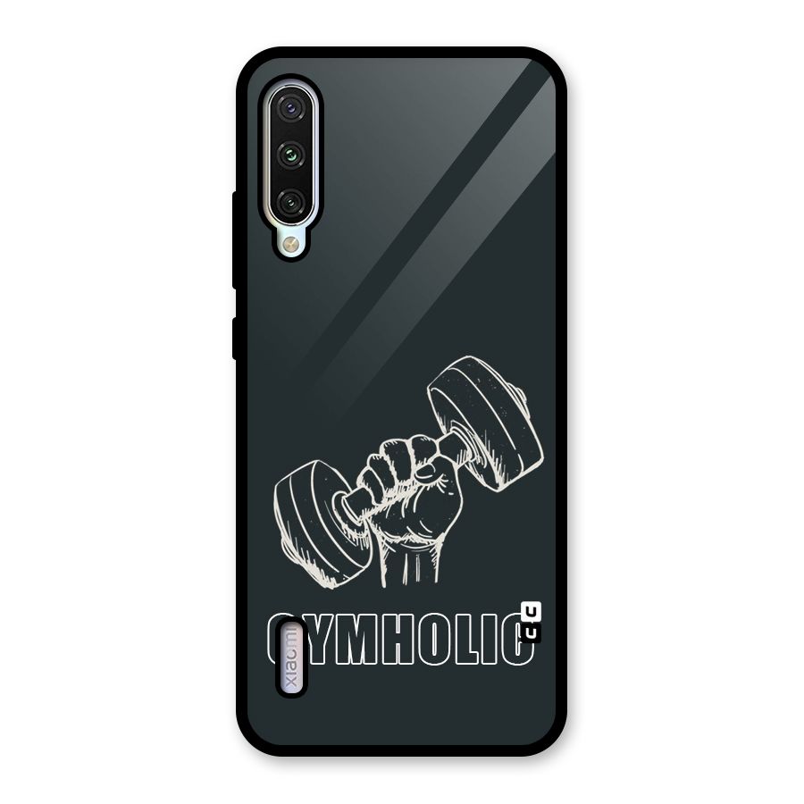 Gymholic Design Glass Back Case for Mi A3