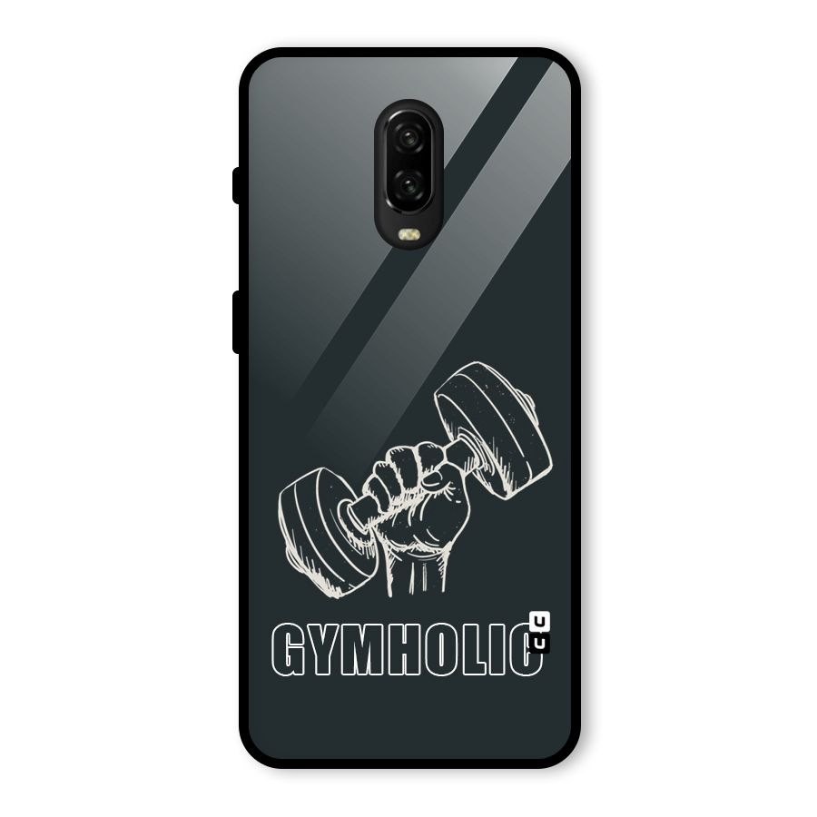 Gymholic Design Glass Back Case for OnePlus 6T