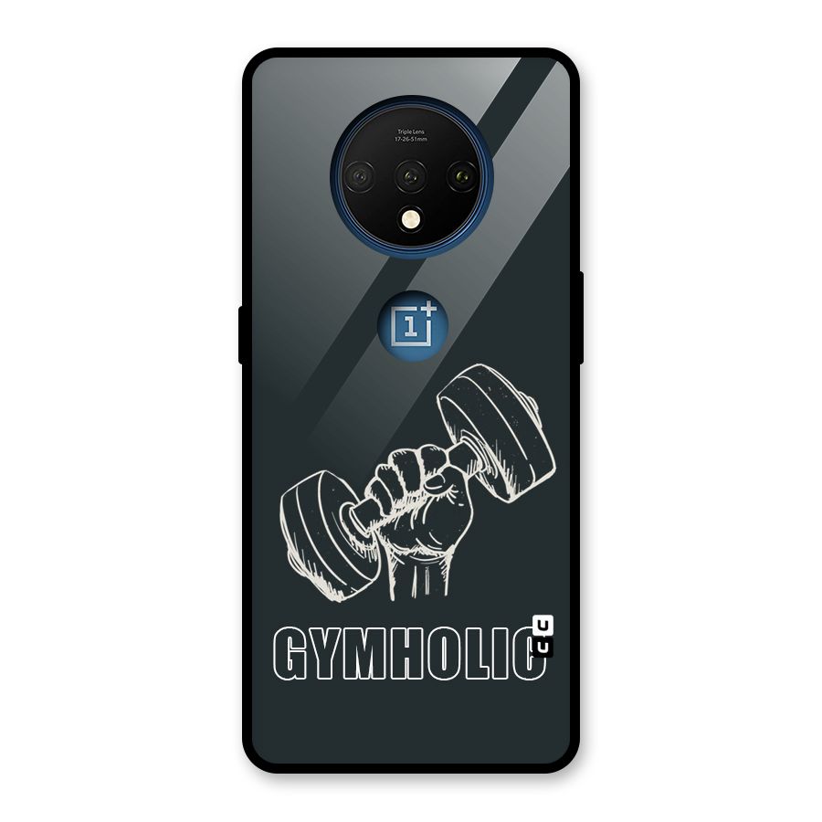 Gymholic Design Glass Back Case for OnePlus 7T