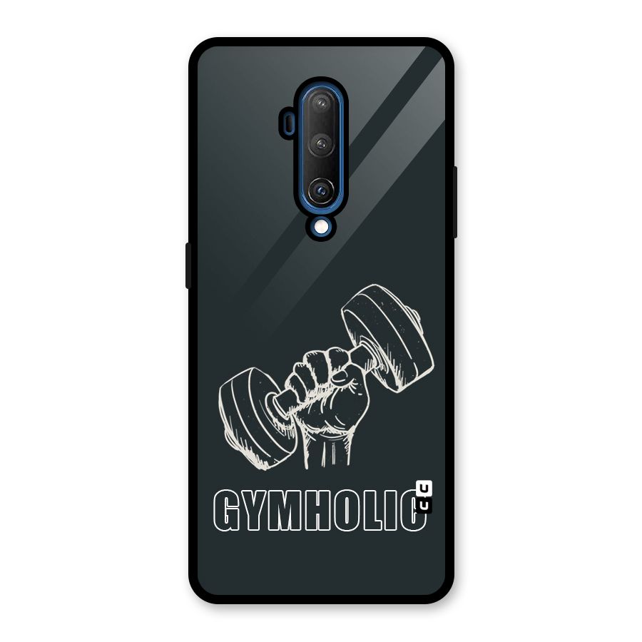Gymholic Design Glass Back Case for OnePlus 7T Pro