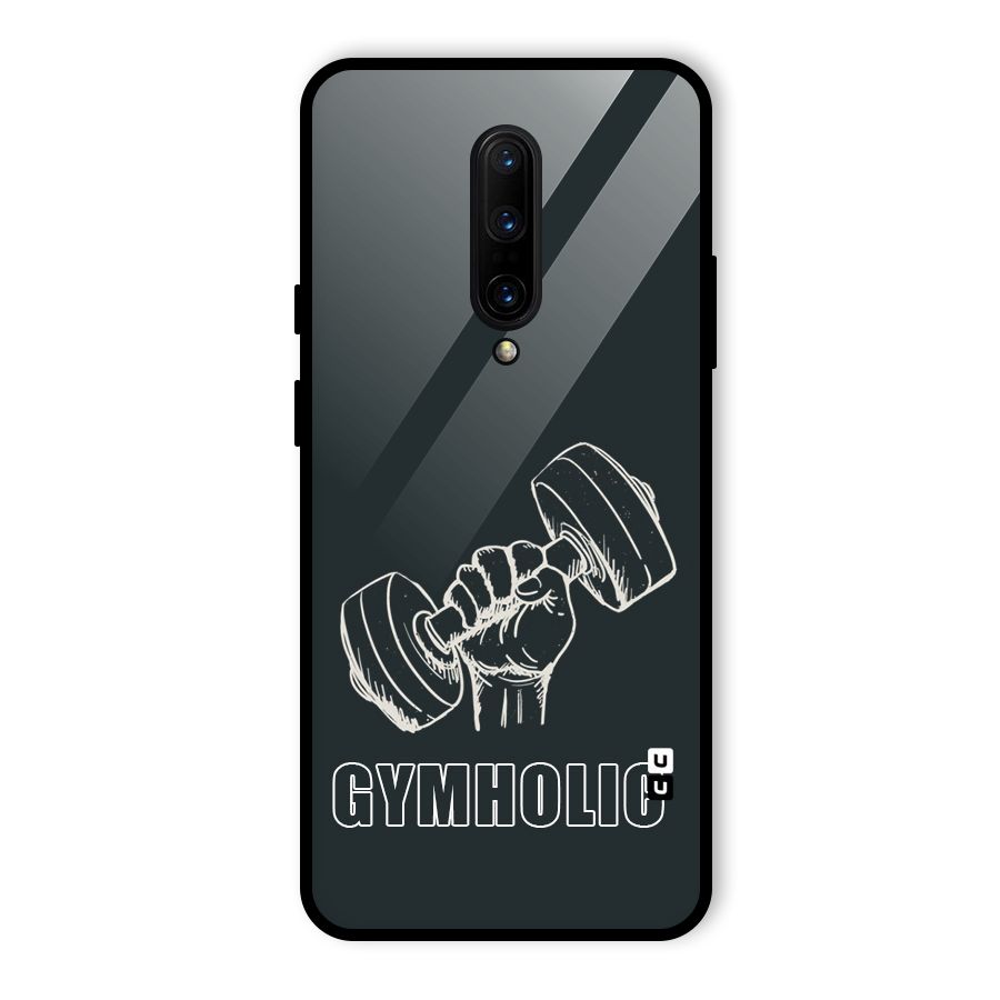 Gymholic Design Glass Back Case for OnePlus 7 Pro