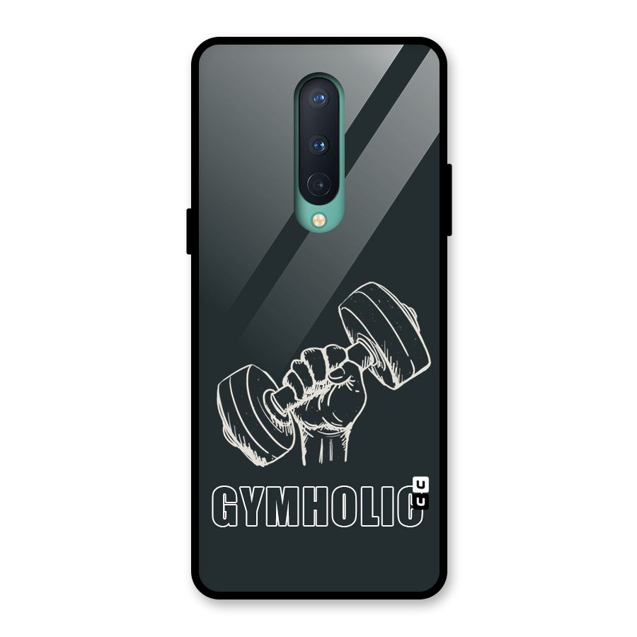 Gymholic Design Glass Back Case for OnePlus 8