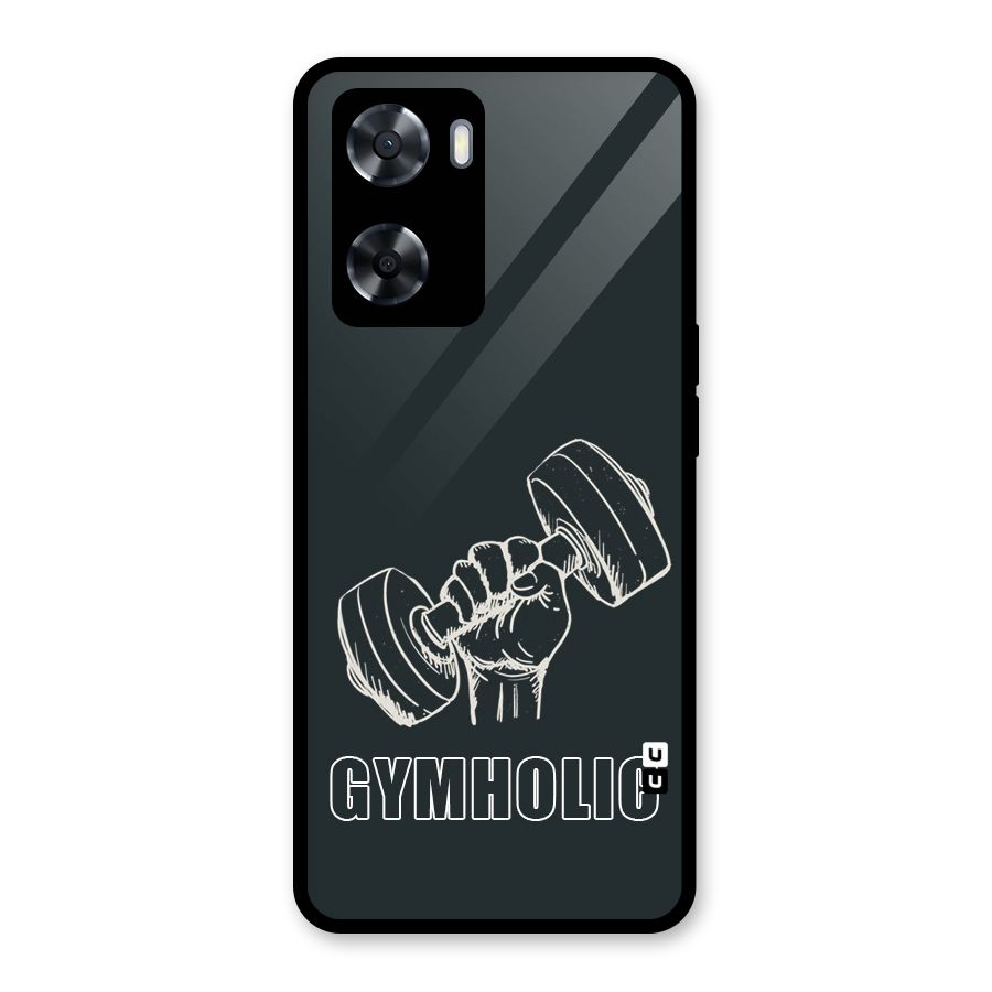Gymholic Design Glass Back Case for Oppo A57 2022