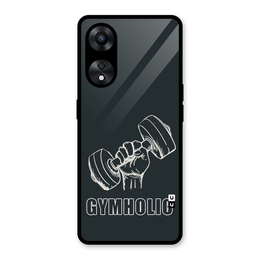Gymholic Design Glass Back Case for Oppo A78