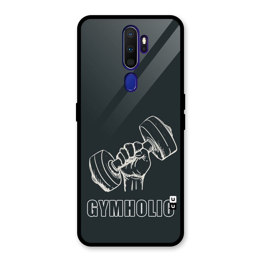 Gymholic Design Glass Back Case for Oppo A9 (2020)