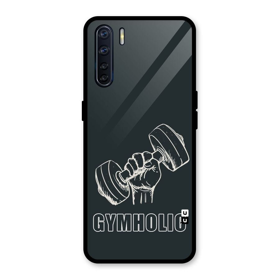 Gymholic Design Glass Back Case for Oppo F15