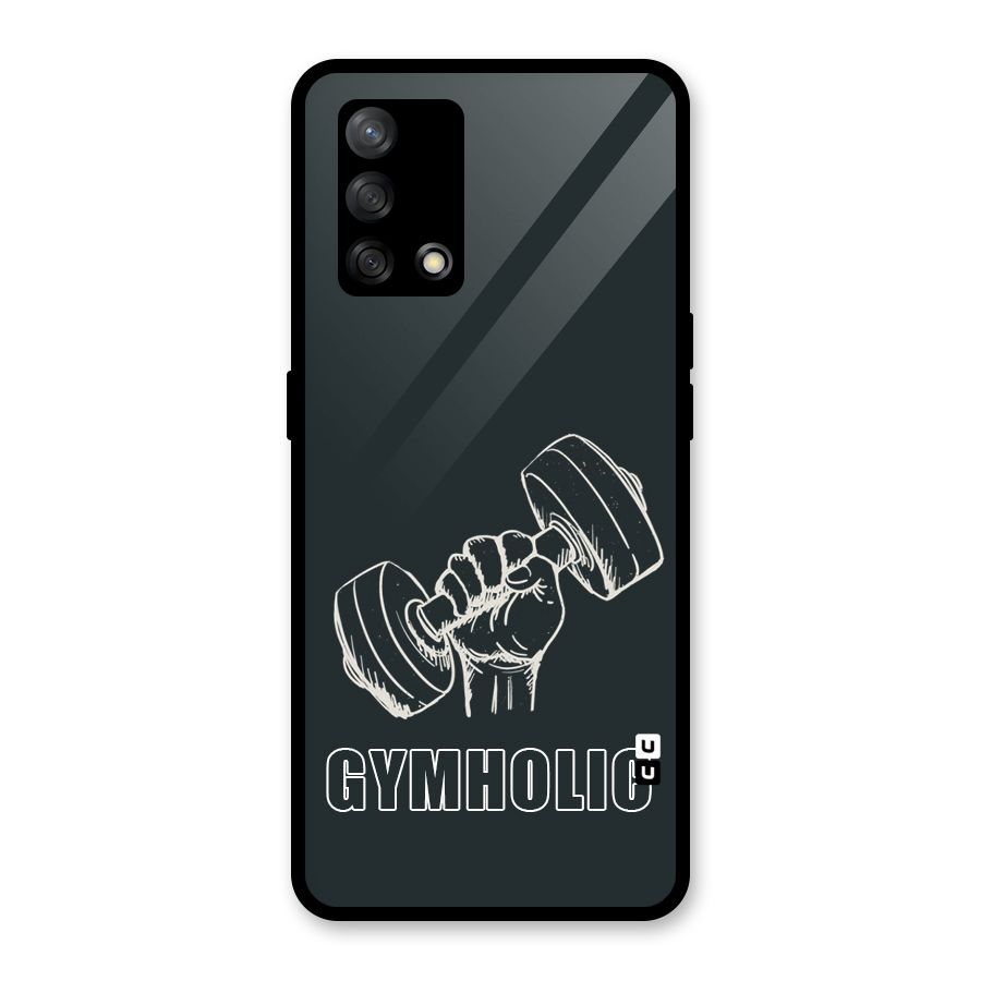 Gymholic Design Glass Back Case for Oppo F19