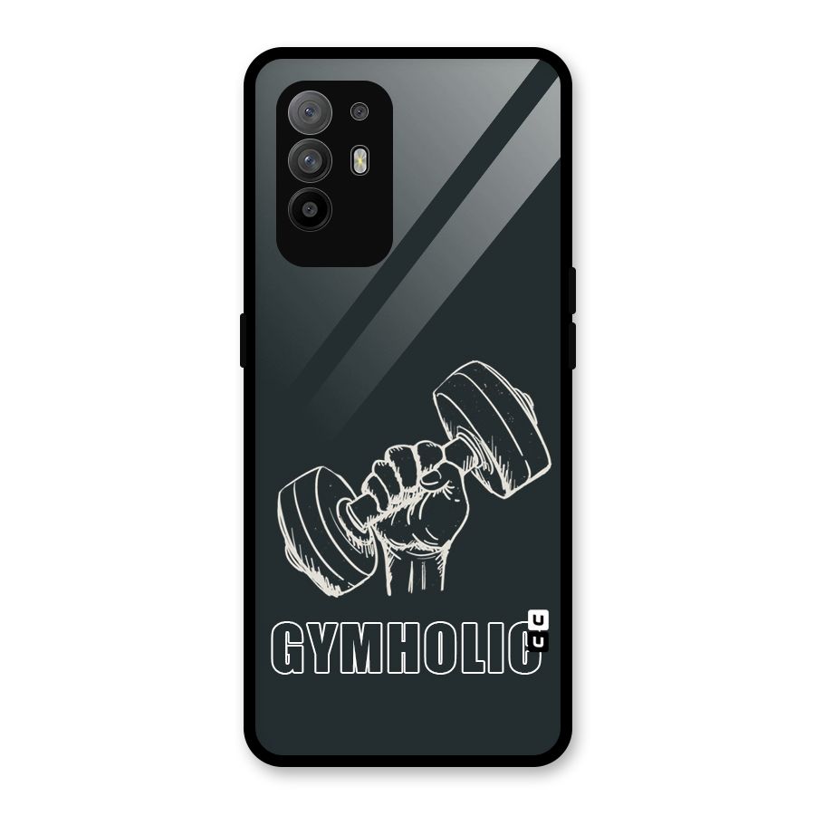 Gymholic Design Glass Back Case for Oppo F19 Pro Plus 5G