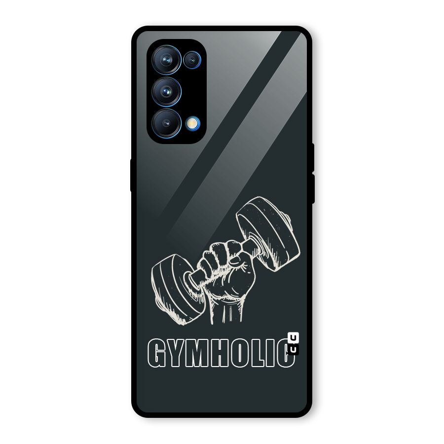 Gymholic Design Glass Back Case for Oppo Reno5 Pro 5G