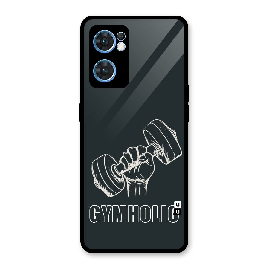Gymholic Design Glass Back Case for Oppo Reno7 5G