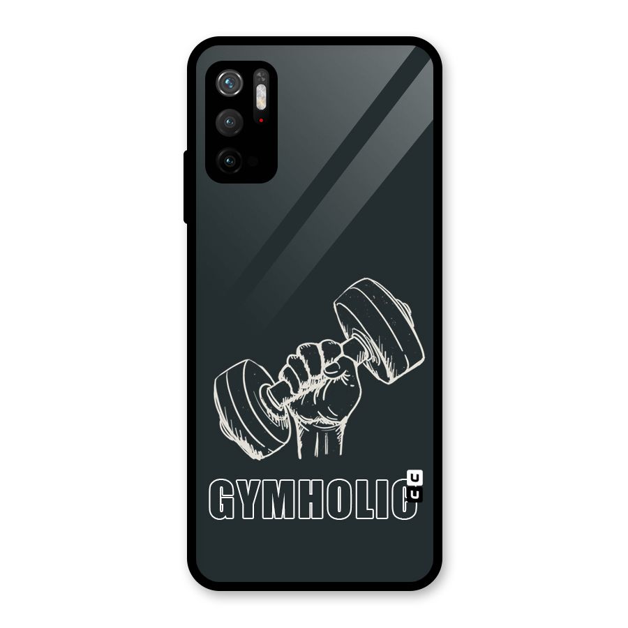 Gymholic Design Glass Back Case for Poco M3 Pro 5G