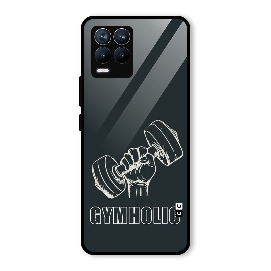 Gymholic Design Glass Back Case for Realme 8
