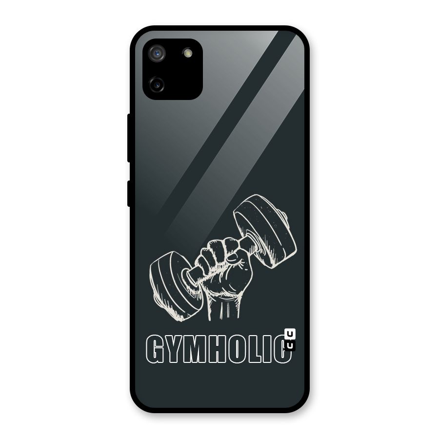 Gymholic Design Glass Back Case for Realme C11