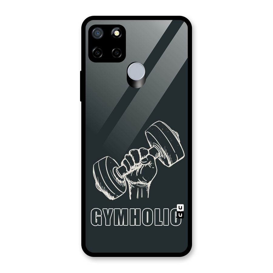 Gymholic Design Glass Back Case for Realme C12