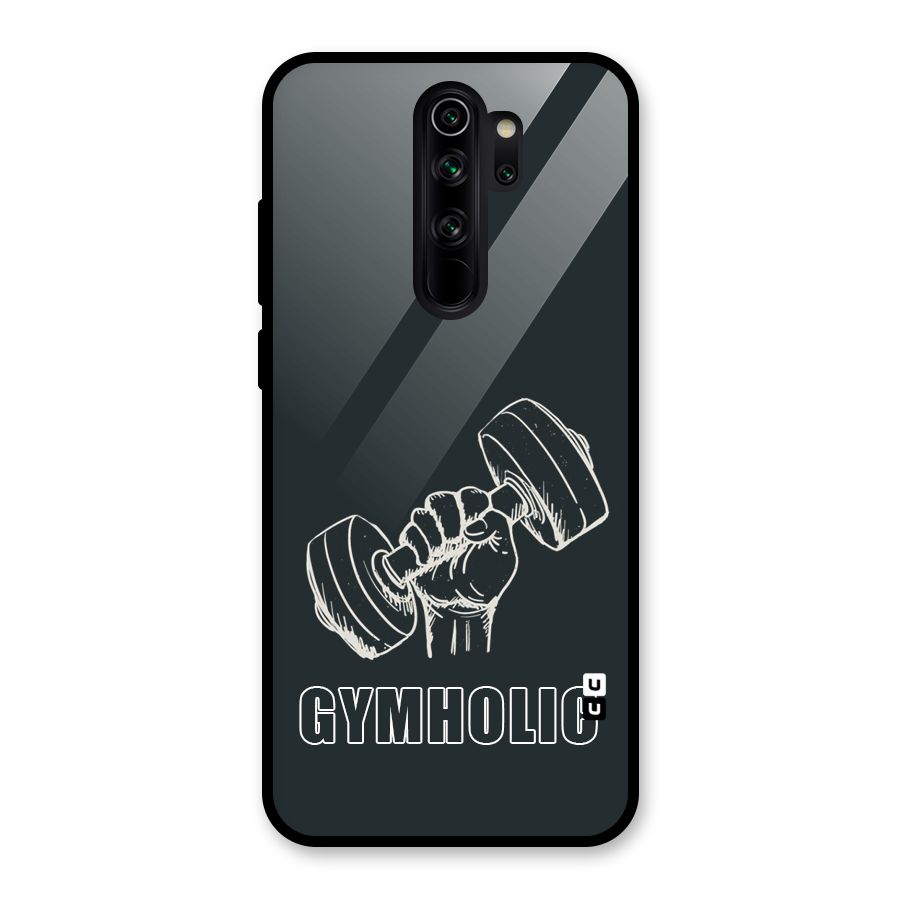 Gymholic Design Glass Back Case for Redmi Note 8 Pro