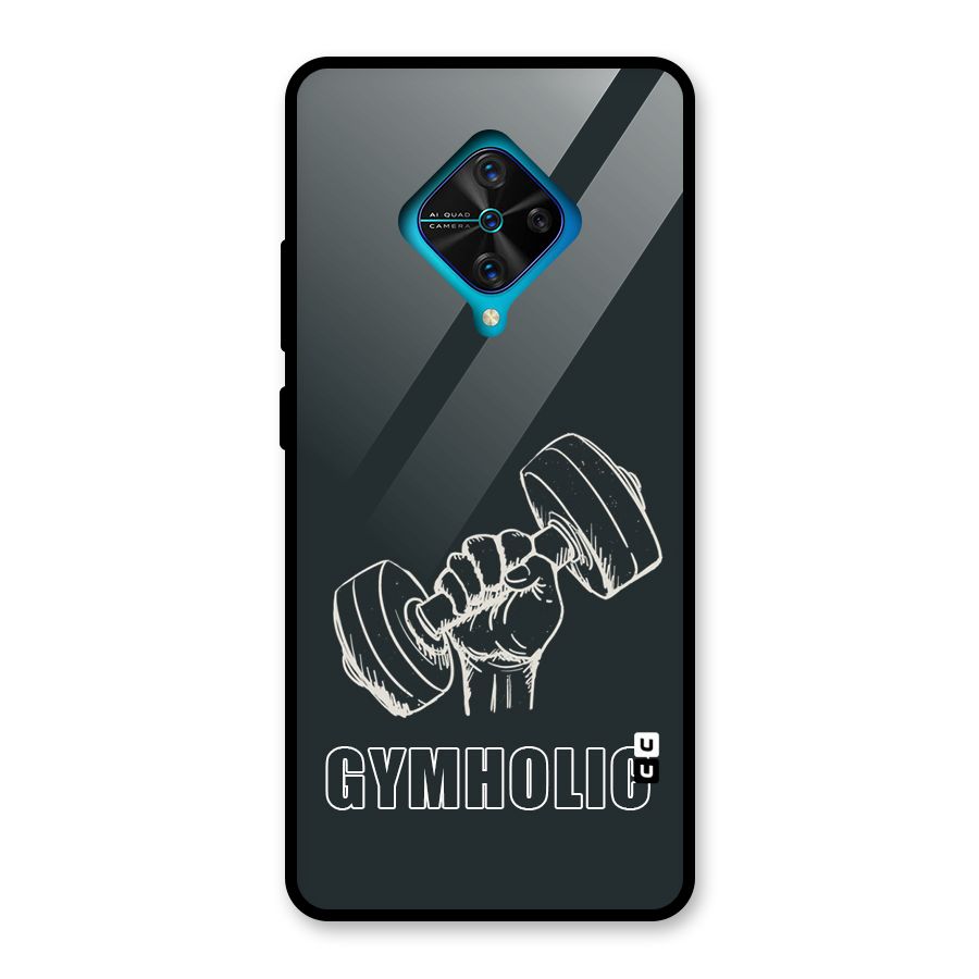 Gymholic Design Glass Back Case for Vivo S1 Pro