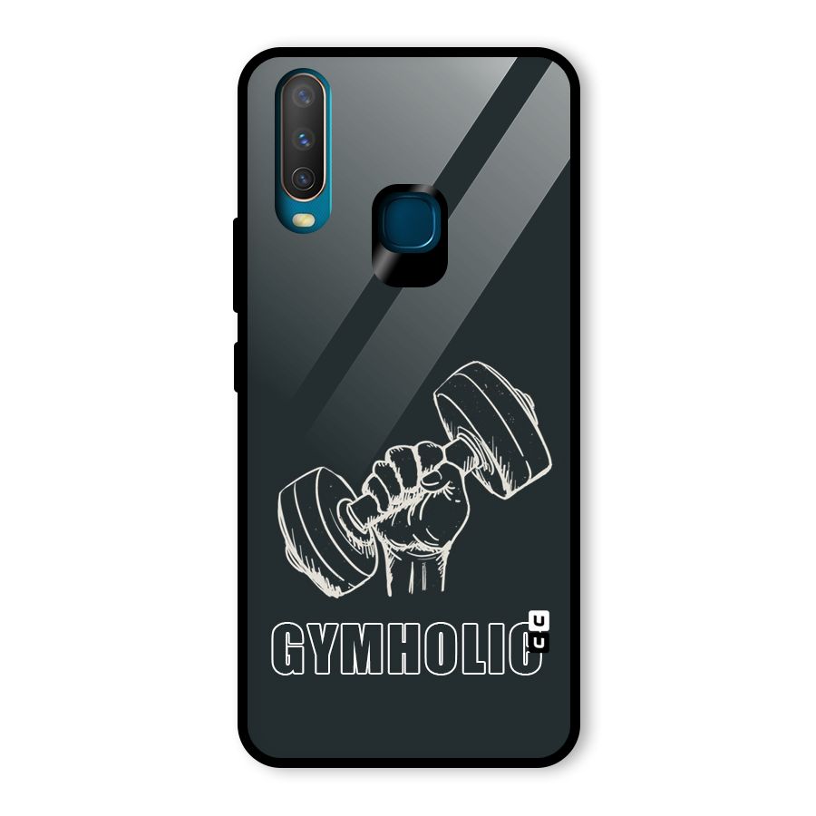 Gymholic Design Glass Back Case for Vivo U10