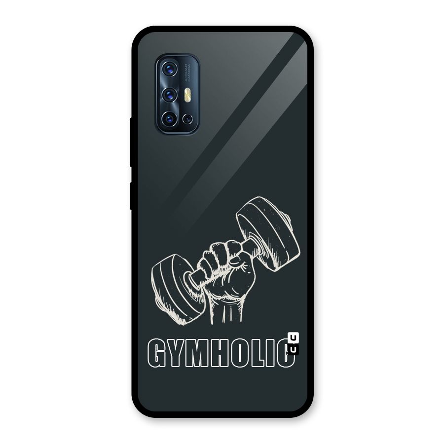 Gymholic Design Glass Back Case for Vivo V17