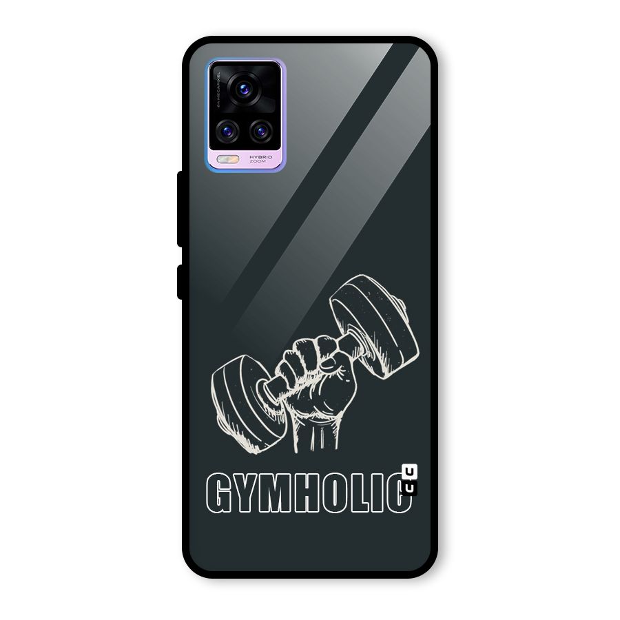 Gymholic Design Glass Back Case for Vivo V20 Pro