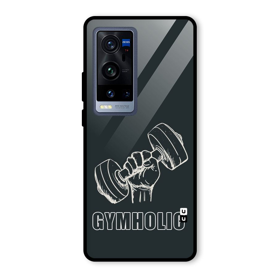 Gymholic Design Glass Back Case for Vivo X60 Pro Plus