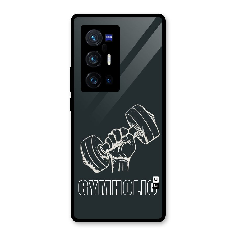 Gymholic Design Glass Back Case for Vivo X70 Pro Plus