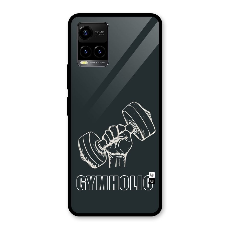 Gymholic Design Glass Back Case for Vivo Y21T