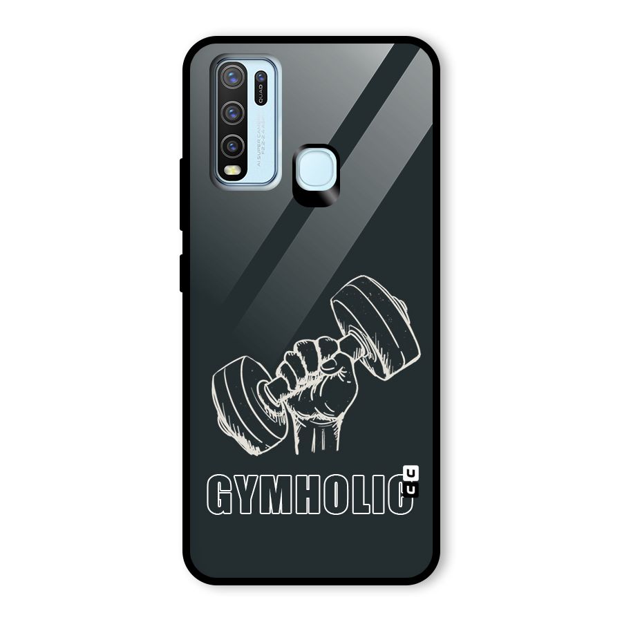 Gymholic Design Glass Back Case for Vivo Y50