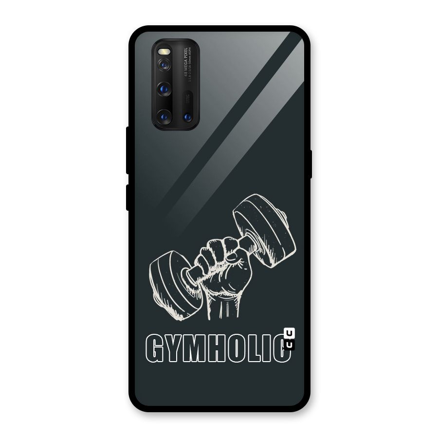 Gymholic Design Glass Back Case for Vivo iQOO 3
