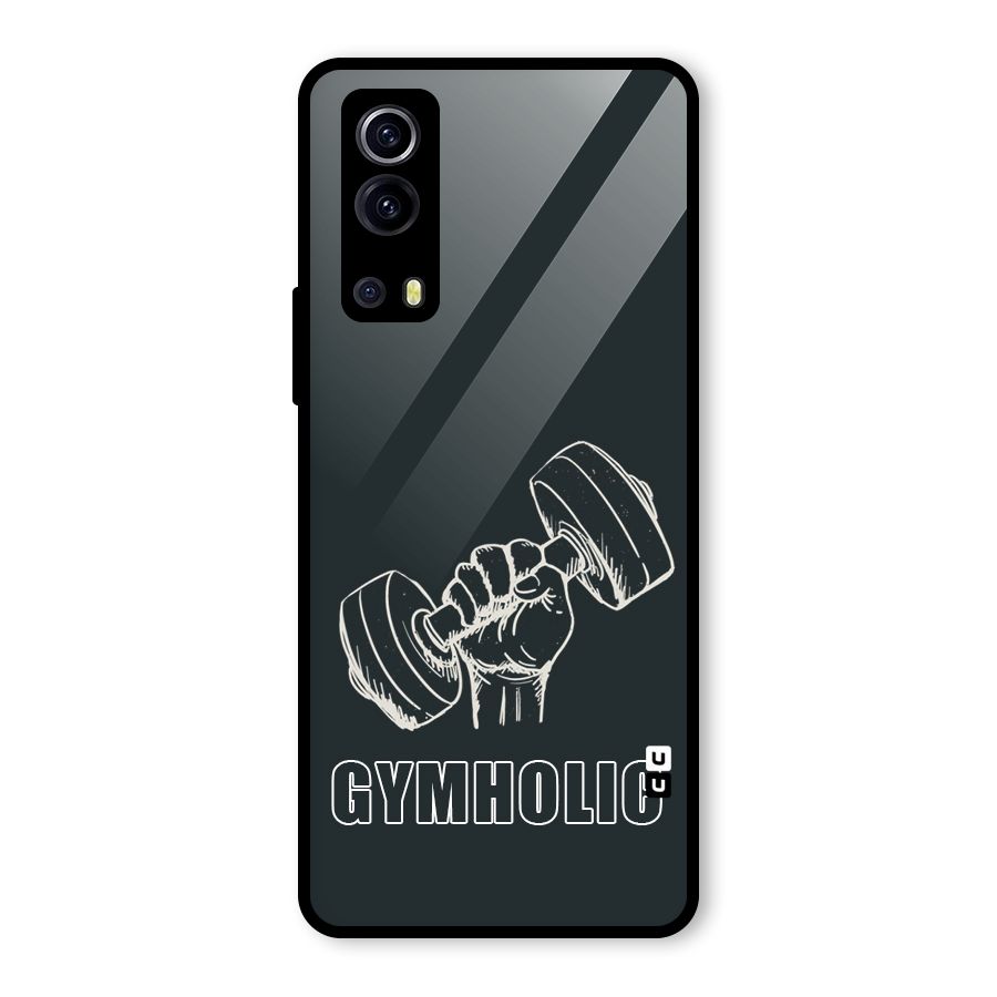 Gymholic Design Glass Back Case for Vivo iQOO Z3