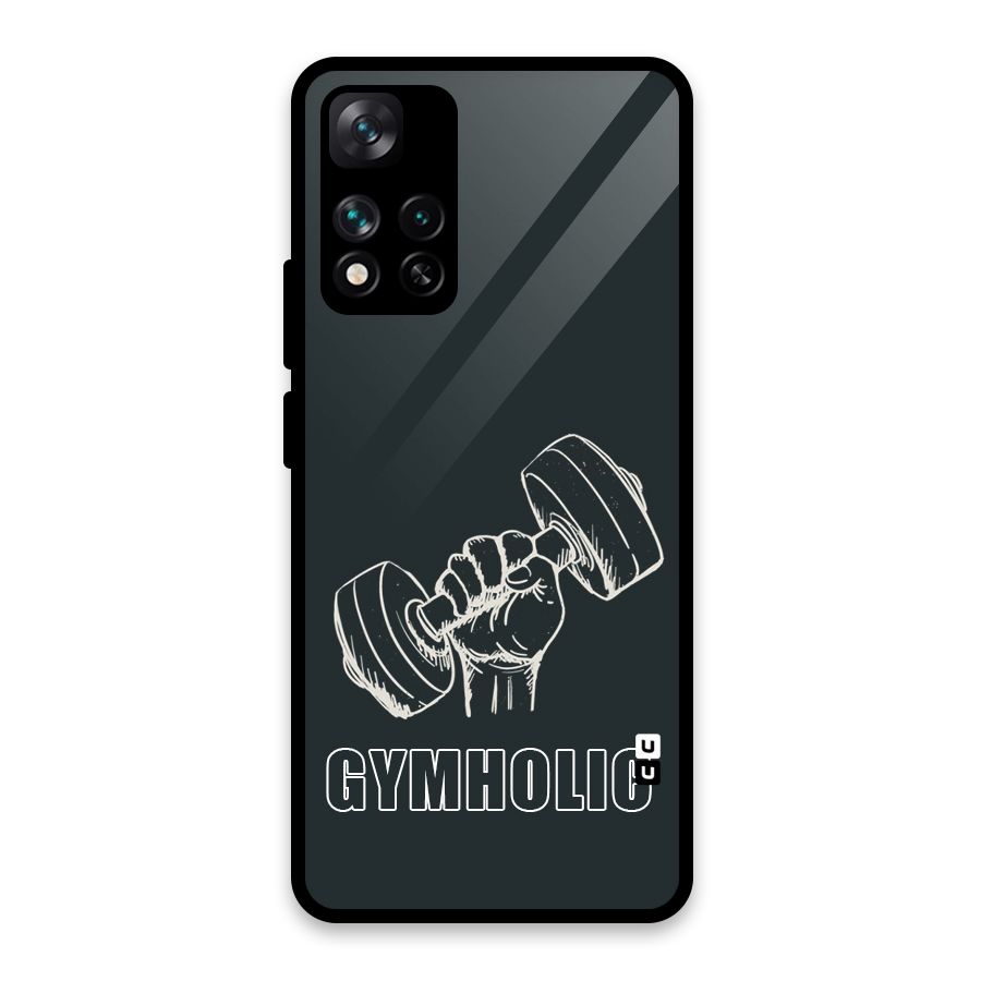 Gymholic Design Glass Back Case for Xiaomi 11i HyperCharge 5G