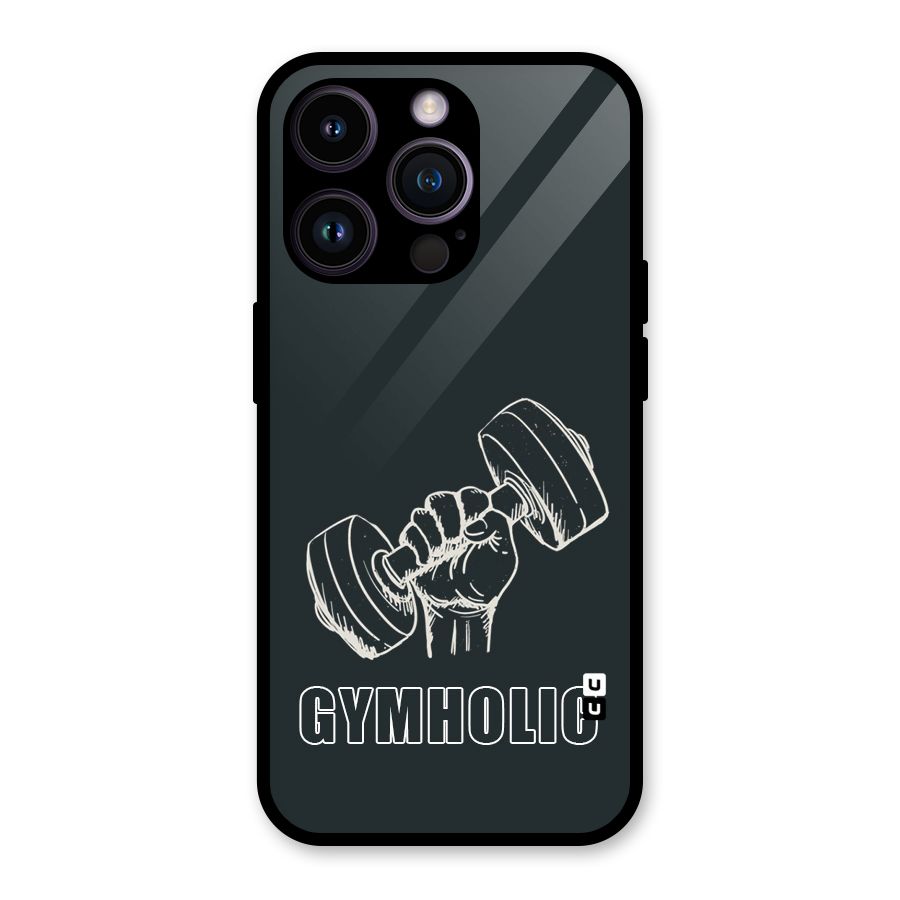 Gymholic Design Glass Back Case for iPhone 14 Pro