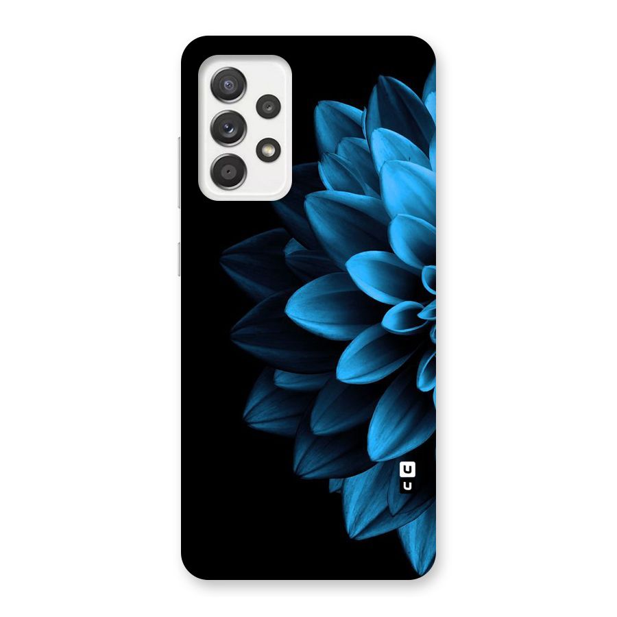 Half Blue Flower Back Case for Galaxy A52