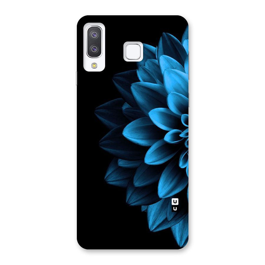Half Blue Flower Back Case for Galaxy A8 Star