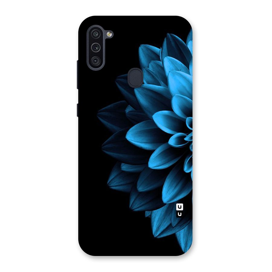 Half Blue Flower Back Case for Galaxy M11
