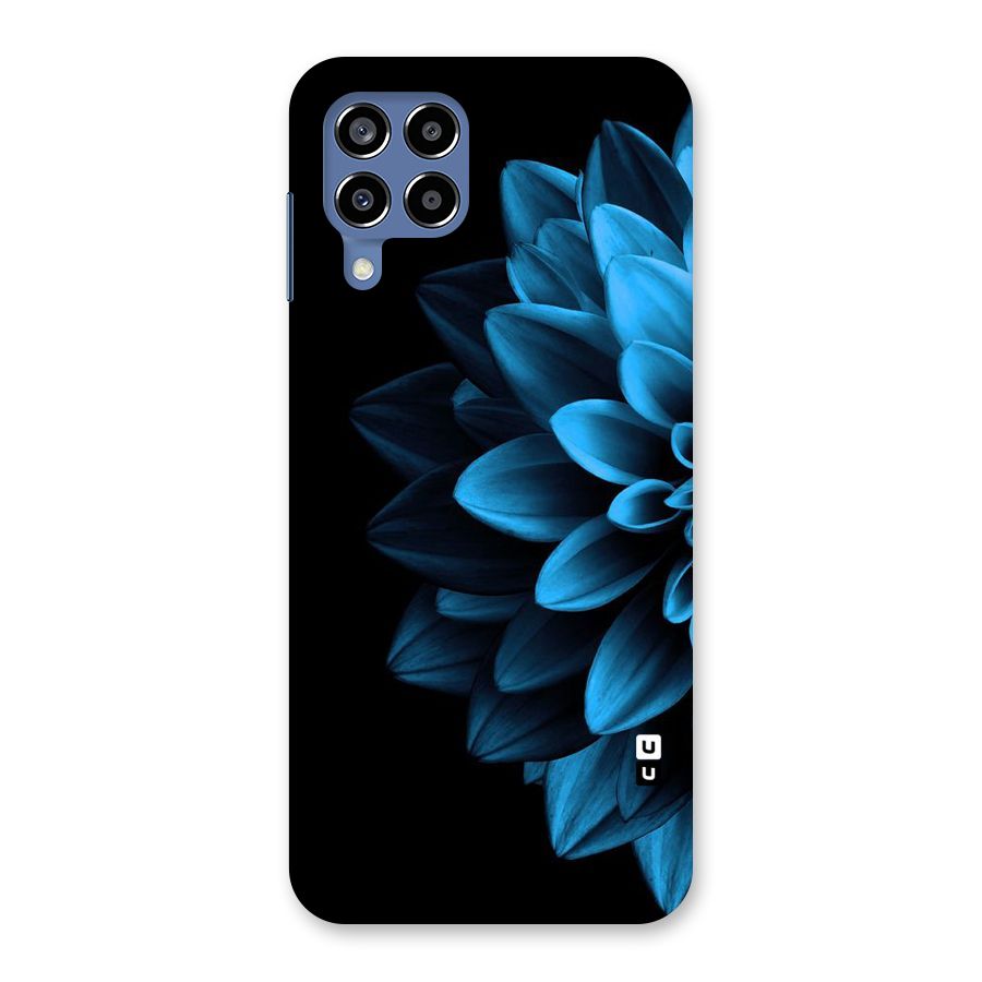 Half Blue Flower Back Case for Galaxy M53 5G