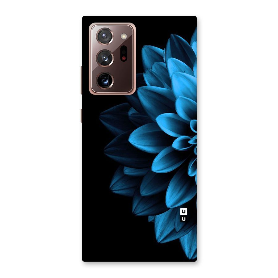 Half Blue Flower Back Case for Galaxy Note 20 Ultra