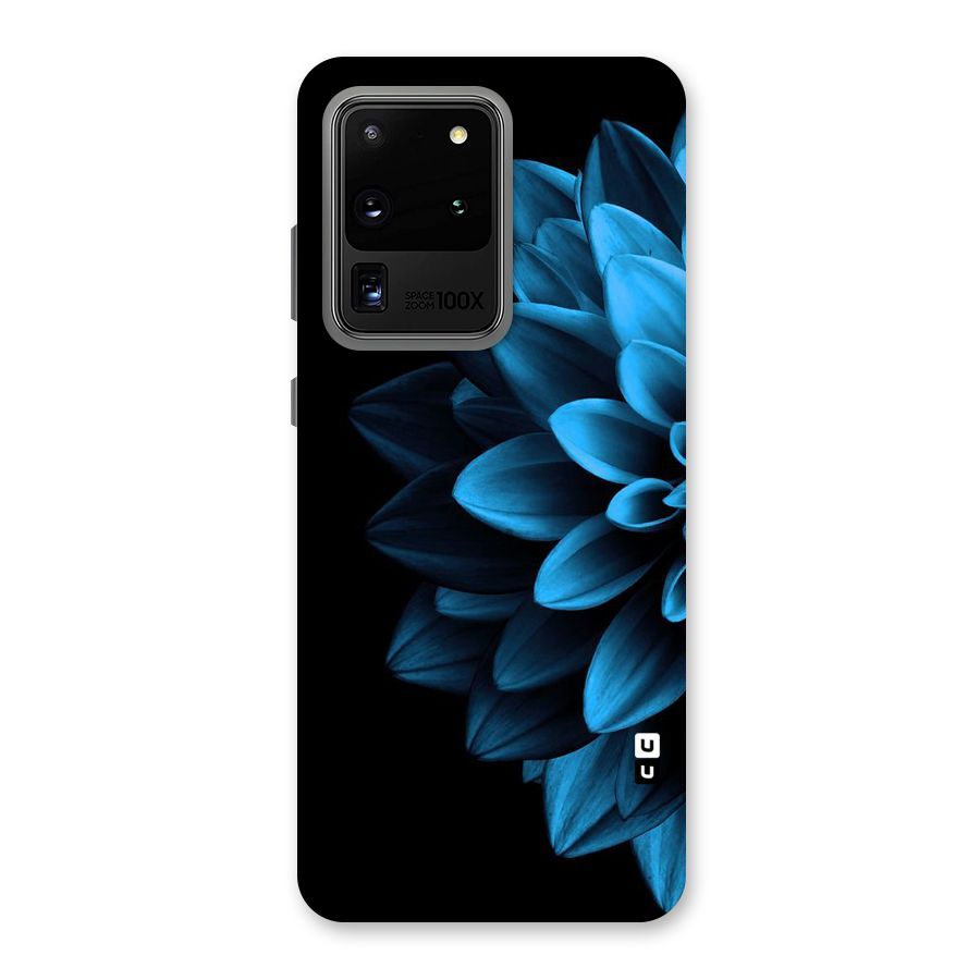Half Blue Flower Back Case for Galaxy S20 Ultra