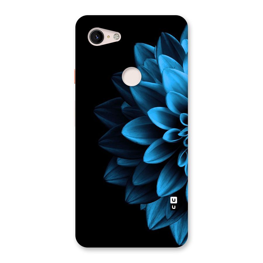 Half Blue Flower Back Case for Google Pixel 3 XL